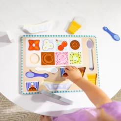 Wooden Magnetic Ice Cream Puzzle & Play Set - 16 Pieces