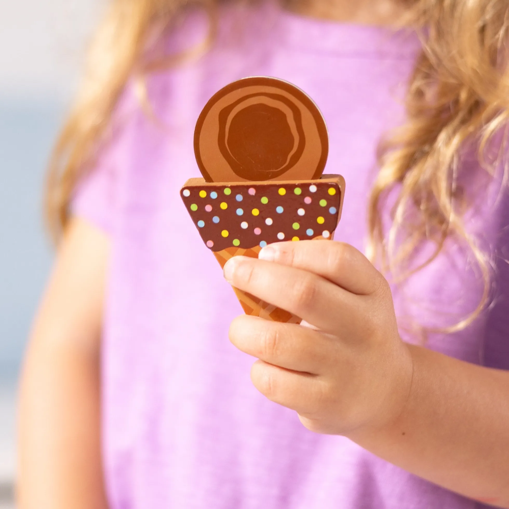 Wooden Magnetic Ice Cream Puzzle & Play Set - 16 Pieces