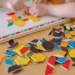 Wooden Magnetic Pattern Block Kit