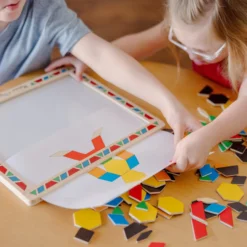 Wooden Magnetic Pattern Block Kit