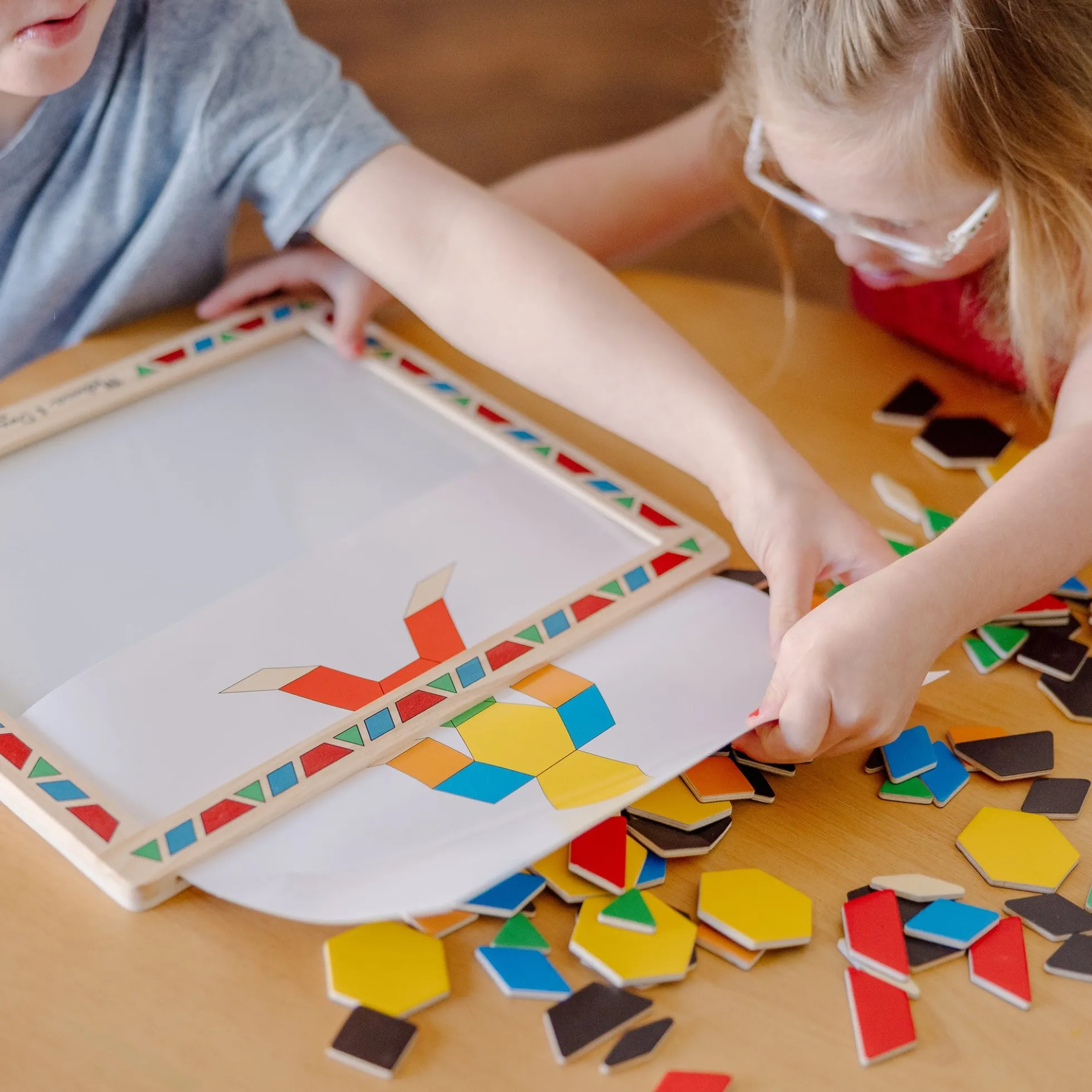 Wooden Magnetic Pattern Block Kit