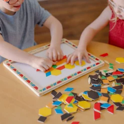 Wooden Magnetic Pattern Block Kit