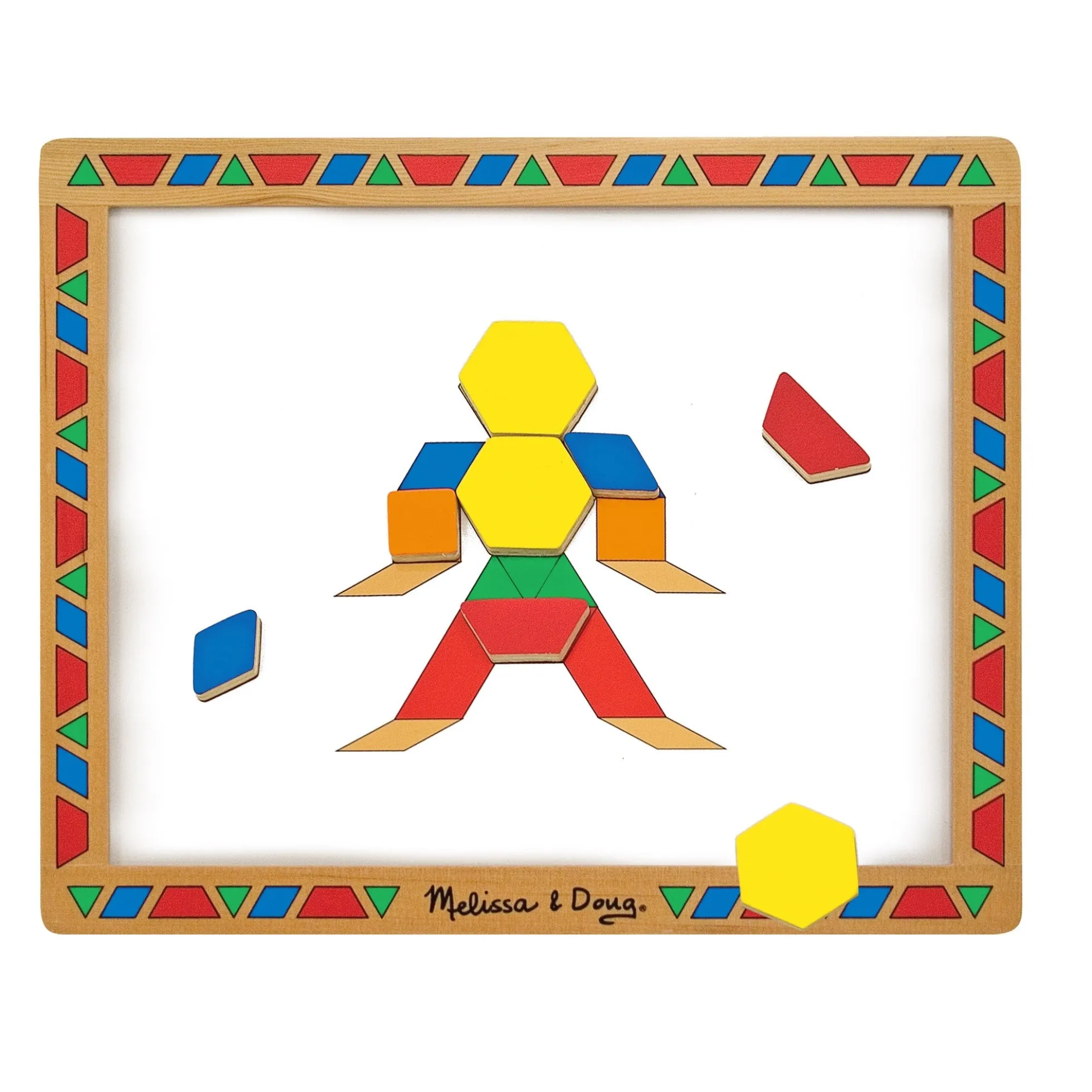 Wooden Magnetic Pattern Block Kit
