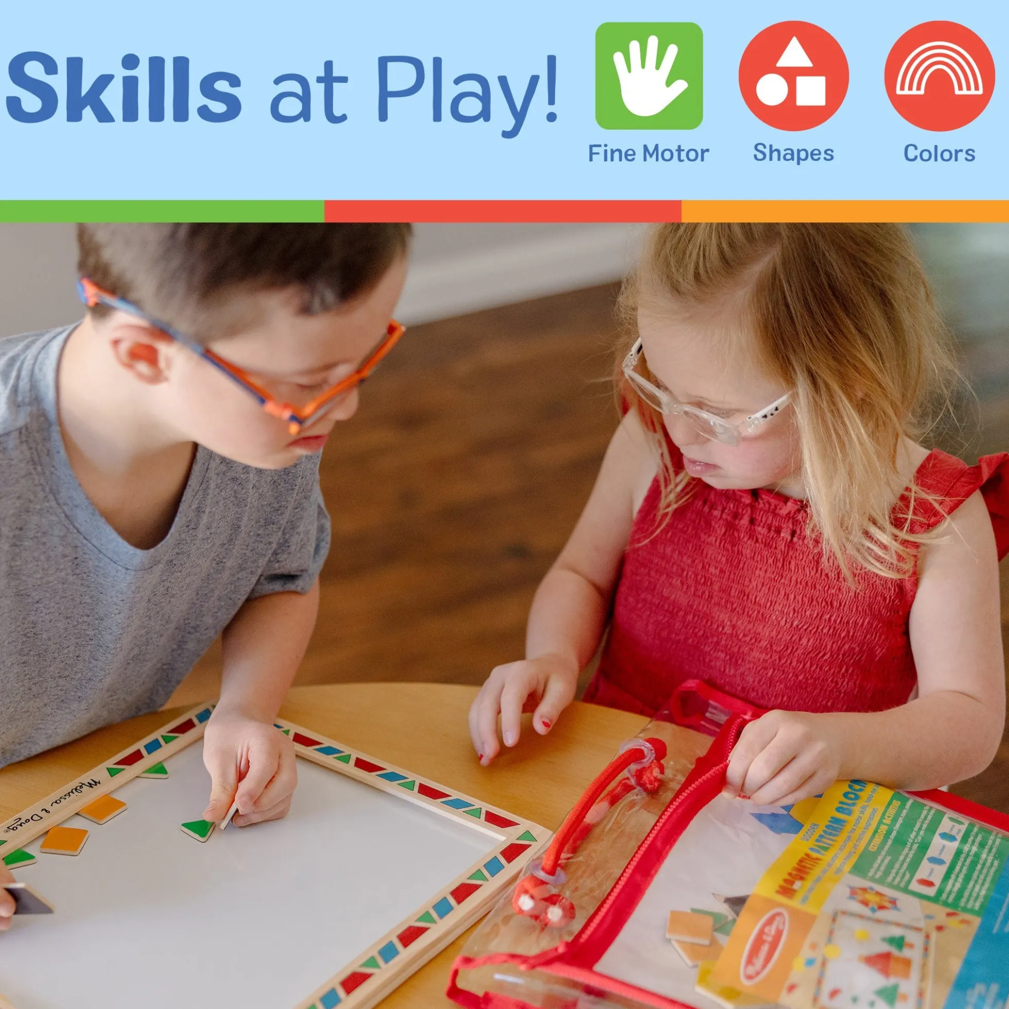 Wooden Magnetic Pattern Block Kit