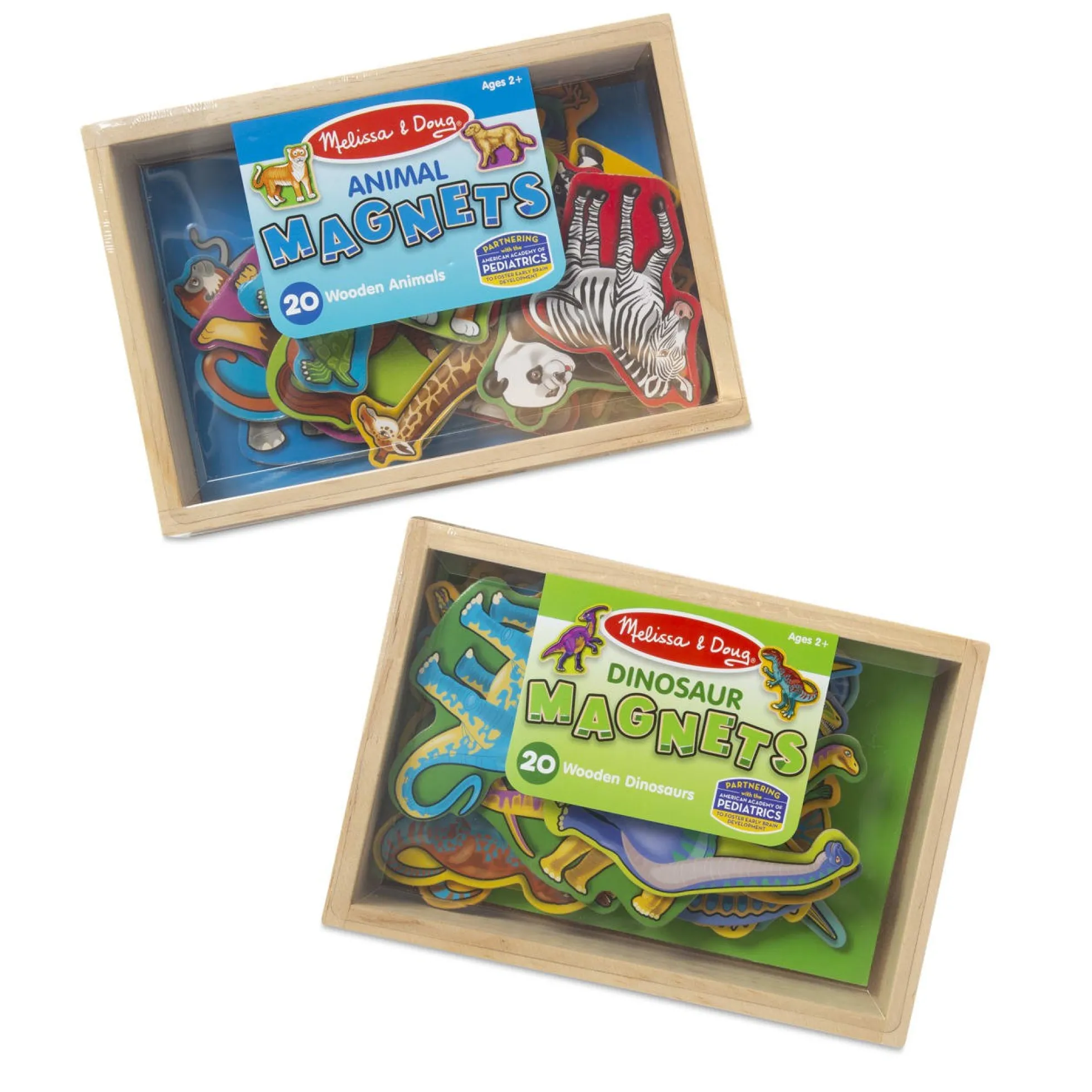 Wooden Magnets Bundle - Animals and Dinosaurs
