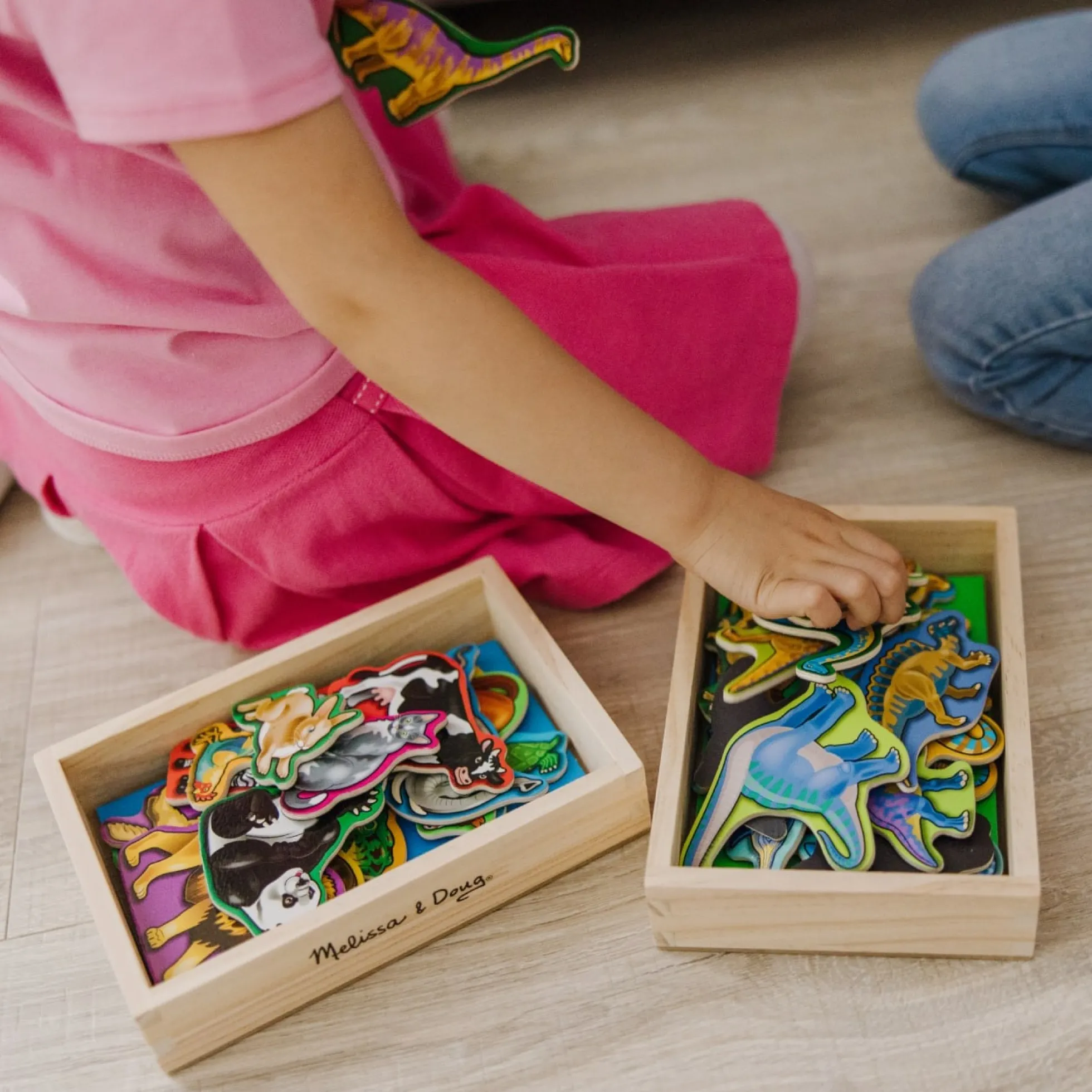 Wooden Magnets Bundle - Animals and Dinosaurs