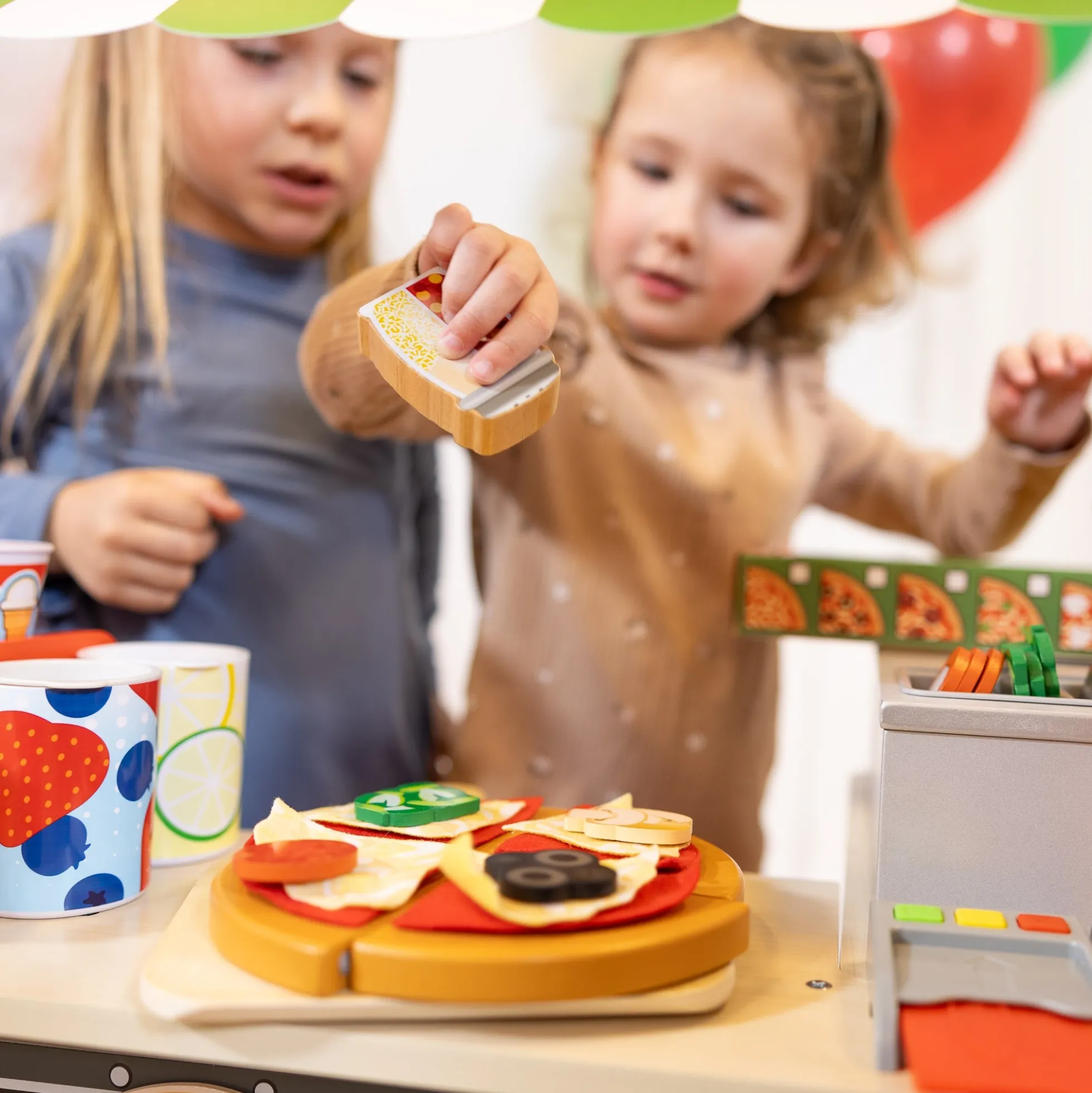 Wooden Pizza Food Truck Activity Center