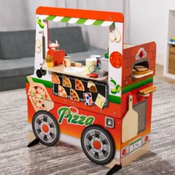 Wooden Pizza Food Truck Activity Center
