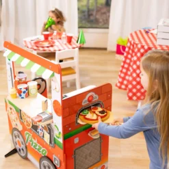 Wooden Pizza Food Truck Activity Center