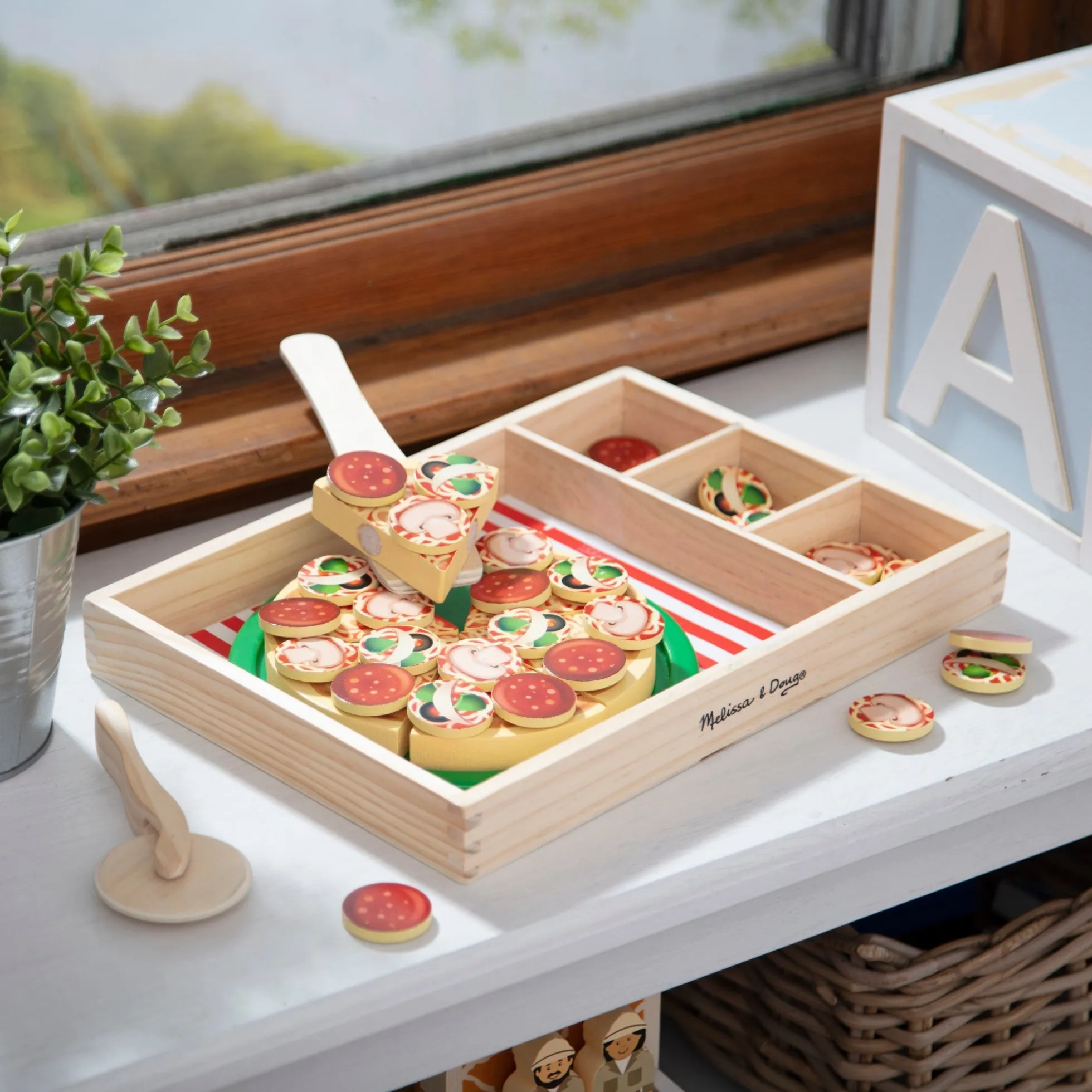 Wooden Pizza Party Play Set
