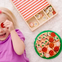 Wooden Pizza Party Play Set
