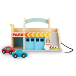 Wooden Service Station Parking Garage