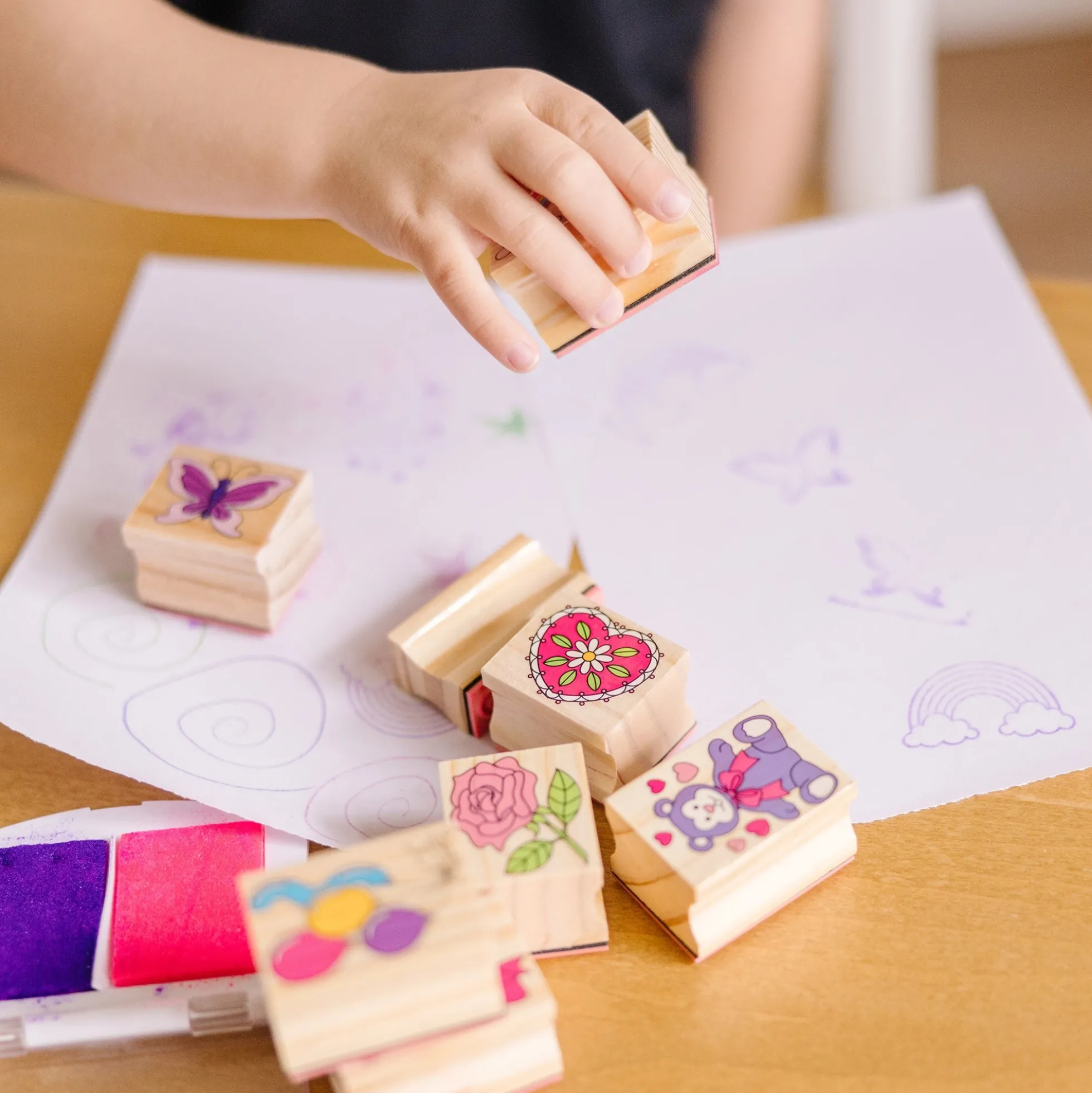 Wooden Stamp Set - Friendship