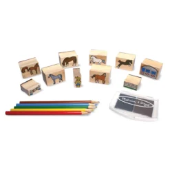 Wooden Stamp Set - Horses
