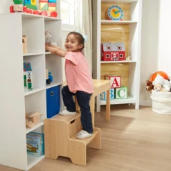 Wooden Step Stool - Natural