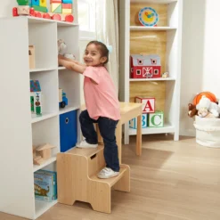Wooden Step Stool - Natural