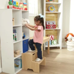 Wooden Step Stool - Natural