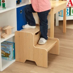 Wooden Step Stool - Natural