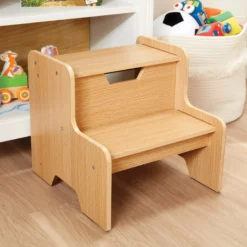 Wooden Step Stool - Natural