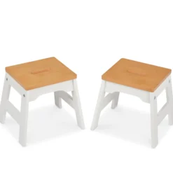 Wooden Stools – Set of 2
