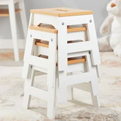 Wooden Stools – Set of 4