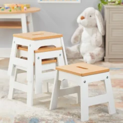 Wooden Stools – Set of 4