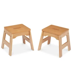 Wooden Stools – Set of 2
