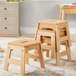 Wooden Stools – Set of 4