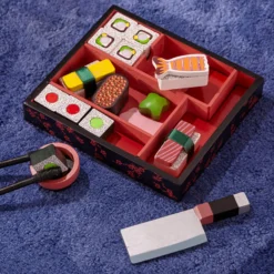 Wooden Sushi Slicing Play Set