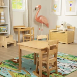 Wooden Table & Chairs - Natural