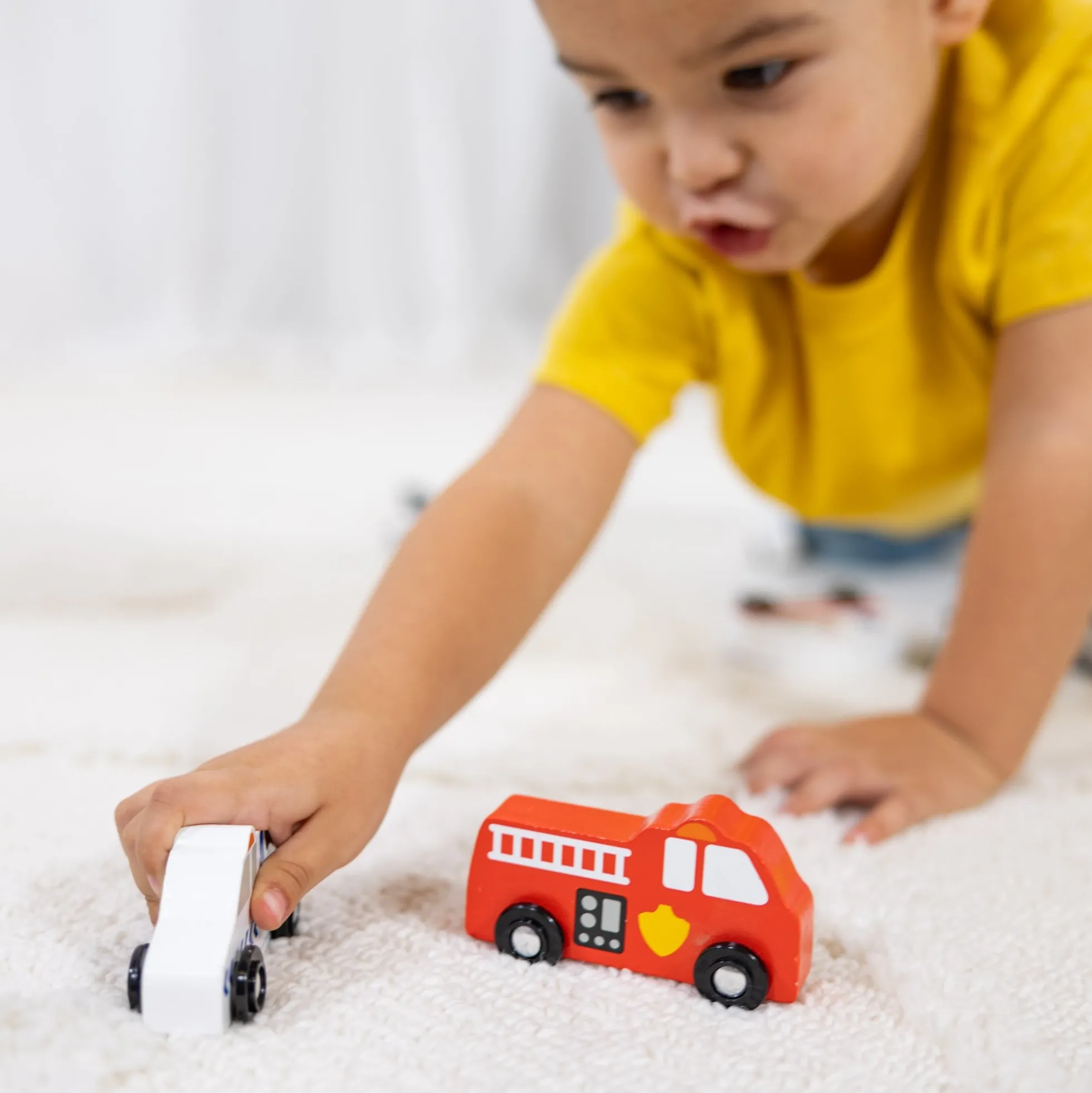 Wooden Town Vehicles Set
