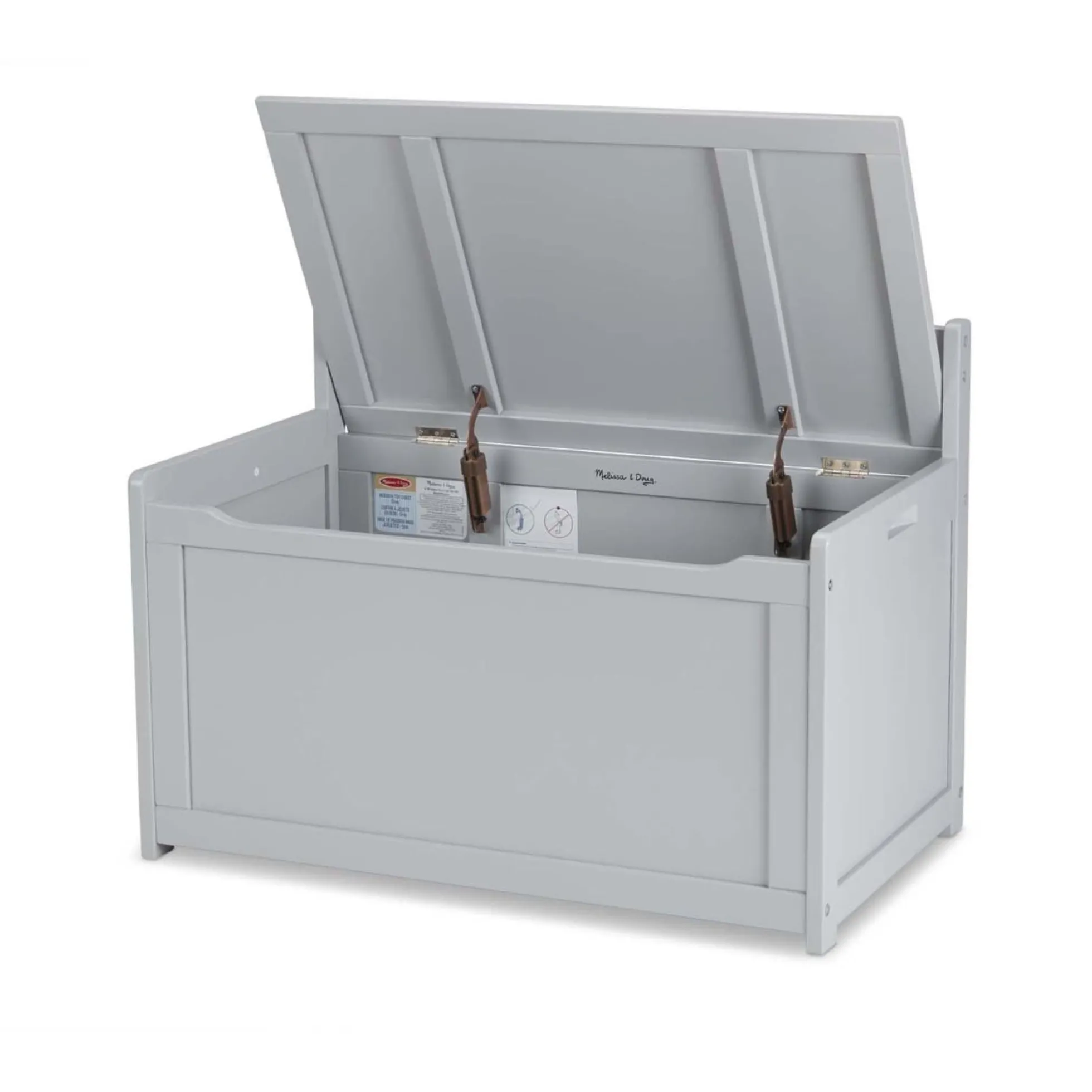 Wooden Toy Chest (Gray)