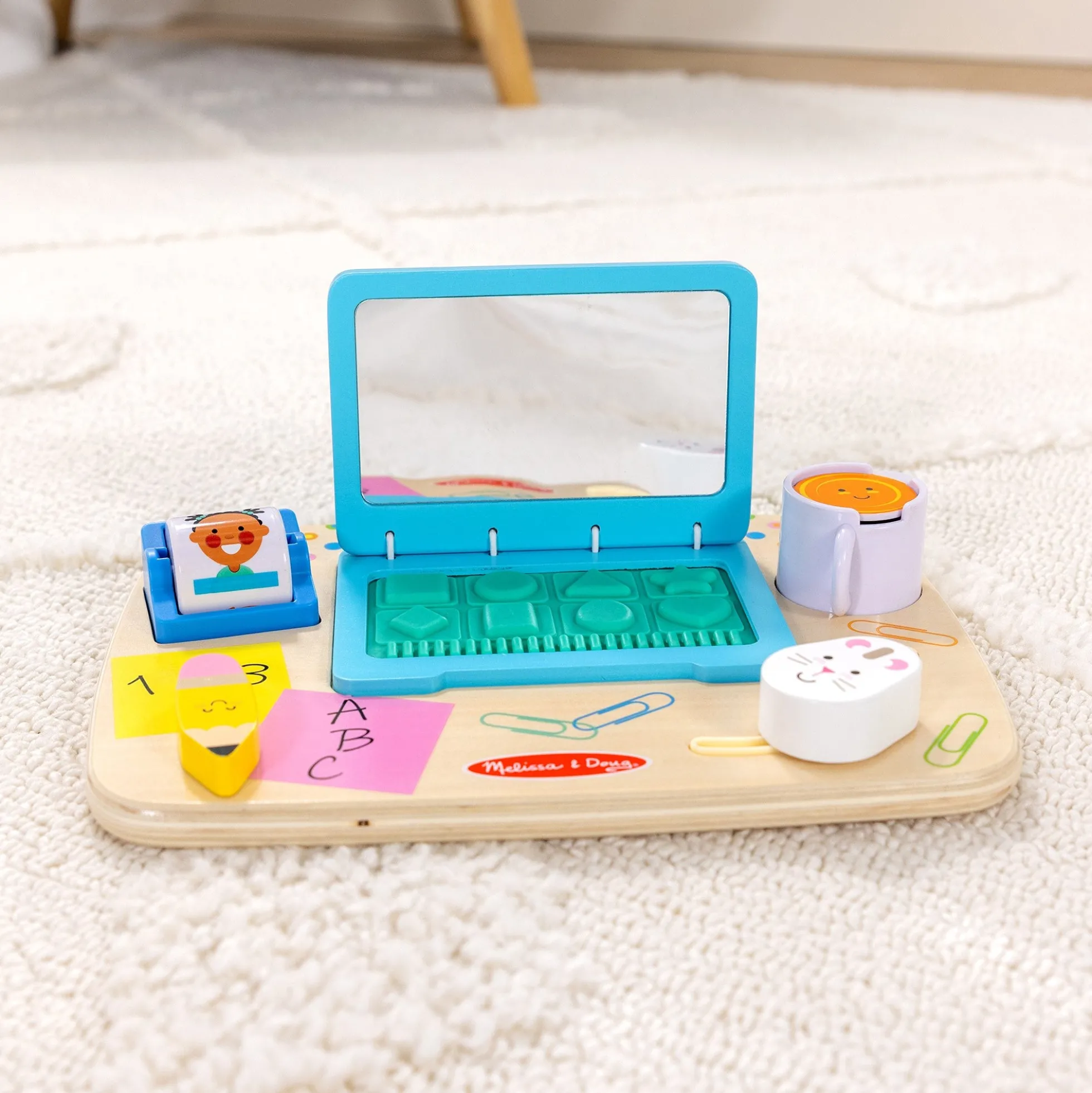 Wooden Work & Play Desktop Activity Board